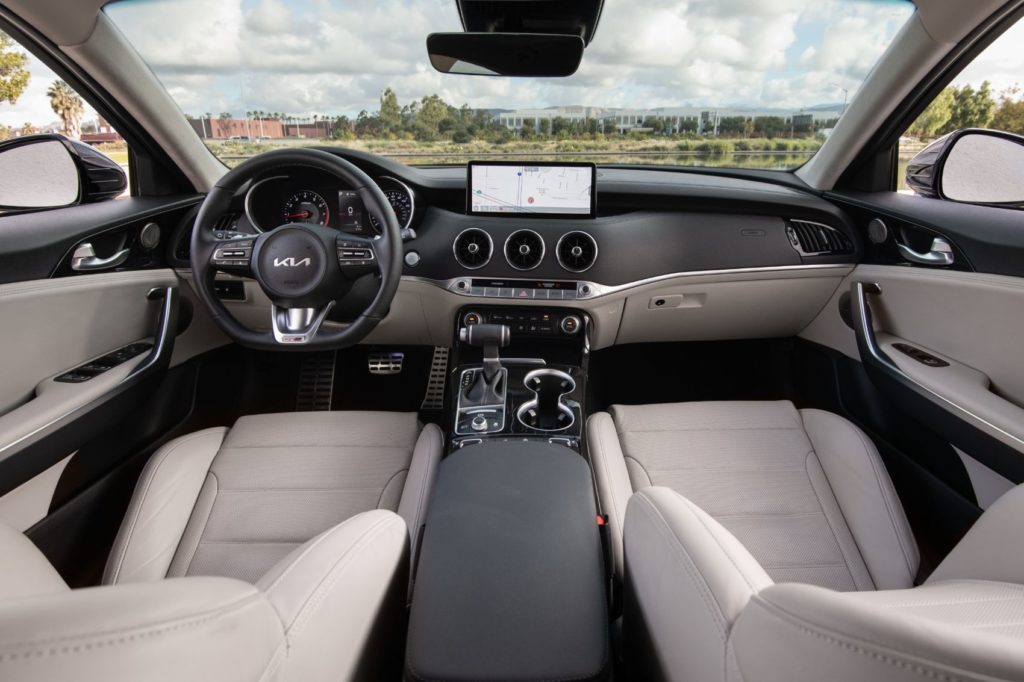 2022 Kia Stinger interior layout. 