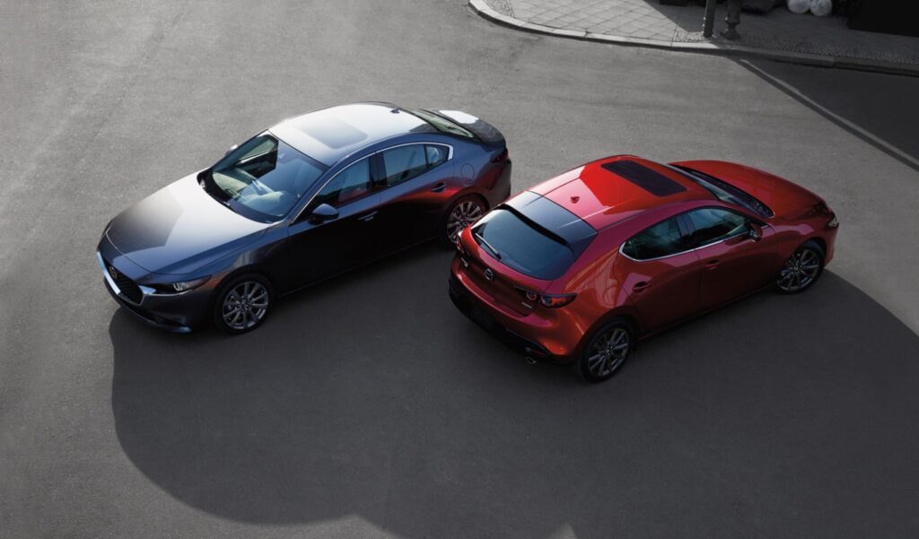 2023 Mazda3 Sedan and Hatchback (2023 best compact cars shoppers guide). 